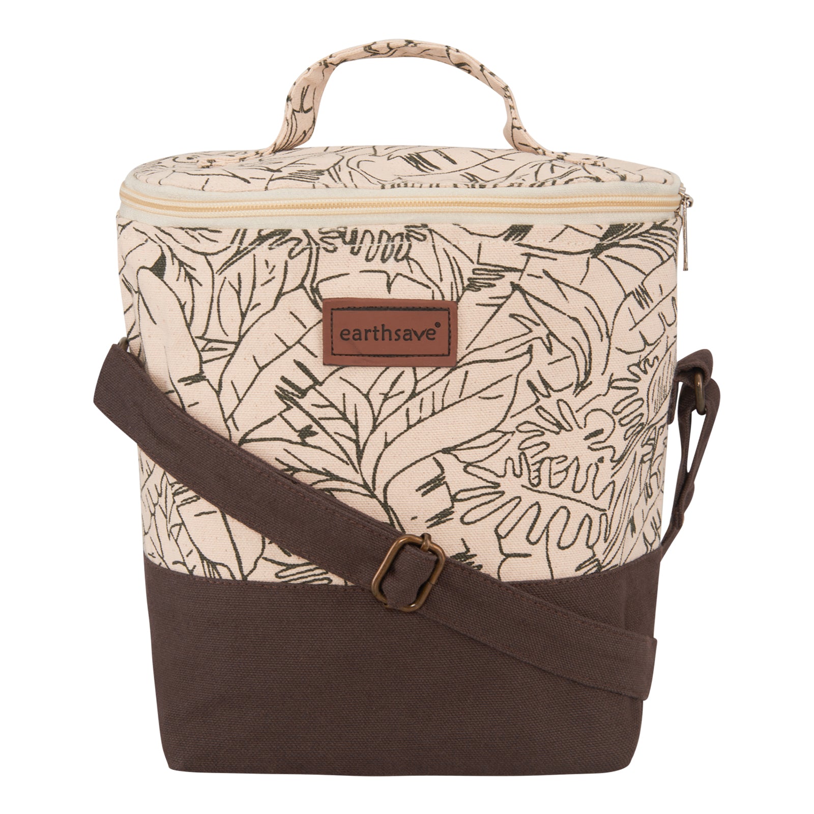 Brown Leaf Lunch Bag