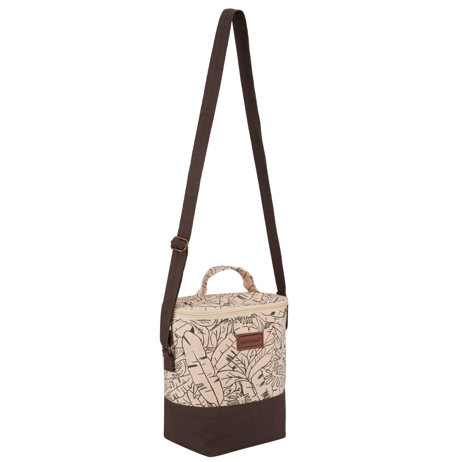 Brown Leaf Lunch Bag